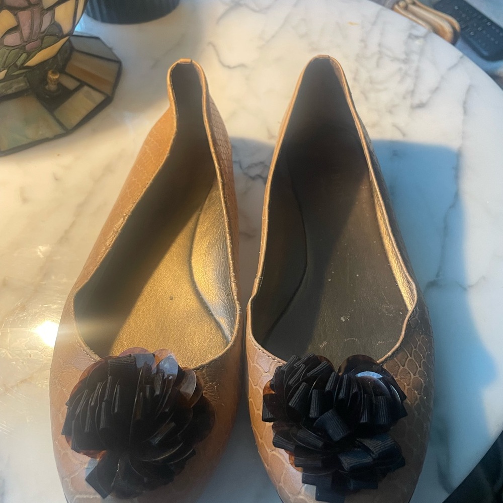 Vintage Talbots Brown Floral Women's Shoes 8.5